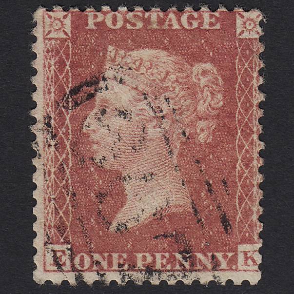 GB QV 1857 1d Rose-red (Plate 36) SG40-C10(1) EK FU Light Cancel