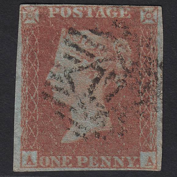 GB QV 1841 1d (Plate 100) SG8-B1(1) AA GU Missing Imprimatur 4M Imperf