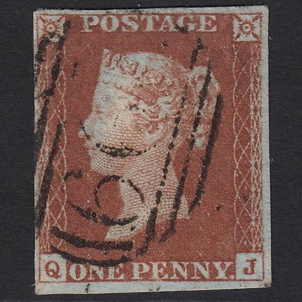 GB QV 1841 1d Red-brown (Plate 51) SG8-B1(1) QJ FU 4M Imperf