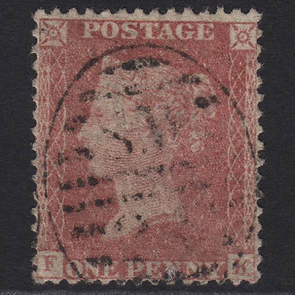 GB QV 1857 1d Rose-red (Plate 55) SG40-C10(1) FK GU in London