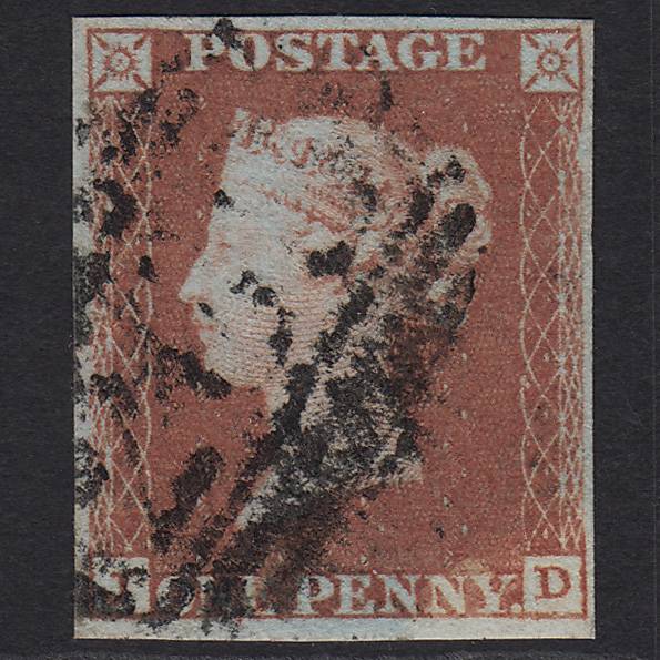 GB QV 1841 1d Red-brown (Plate 89) SG8-B1(1) JD GU 4 Margins