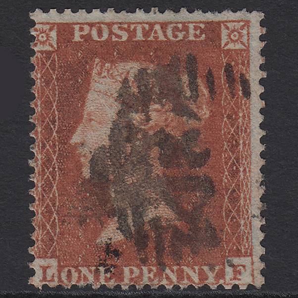 GB QV 1854 1d Red-brown Plate R3 SG17-C1(1) LF GU