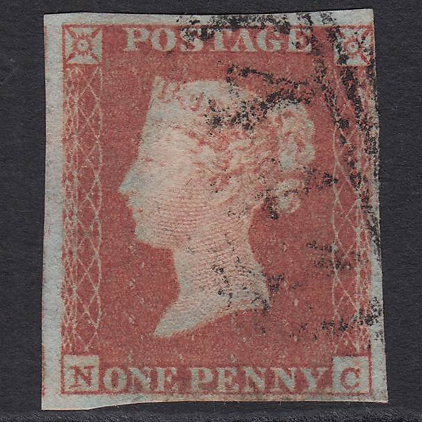 GB QV 1841 1d Red-brown Pl 96 SG8-B1(1) NC GU 4 Margins Leamington 444