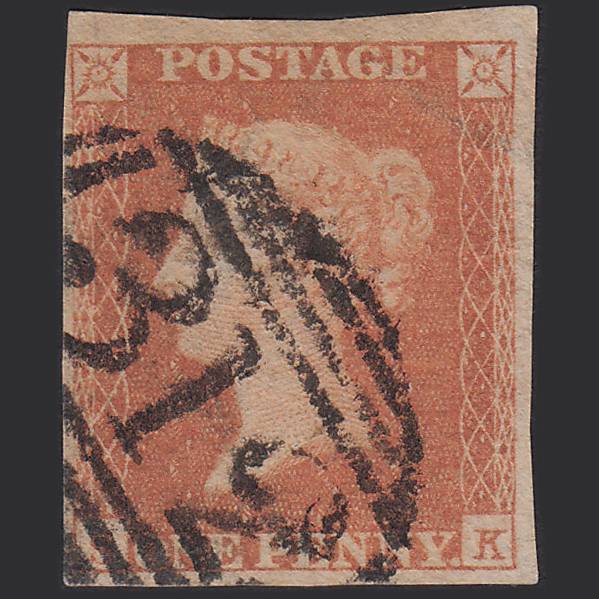 GB QV 1841 1d Orange-brown (Plate 94) SG12-B1(6) SK GU 4M Gloucester 312
