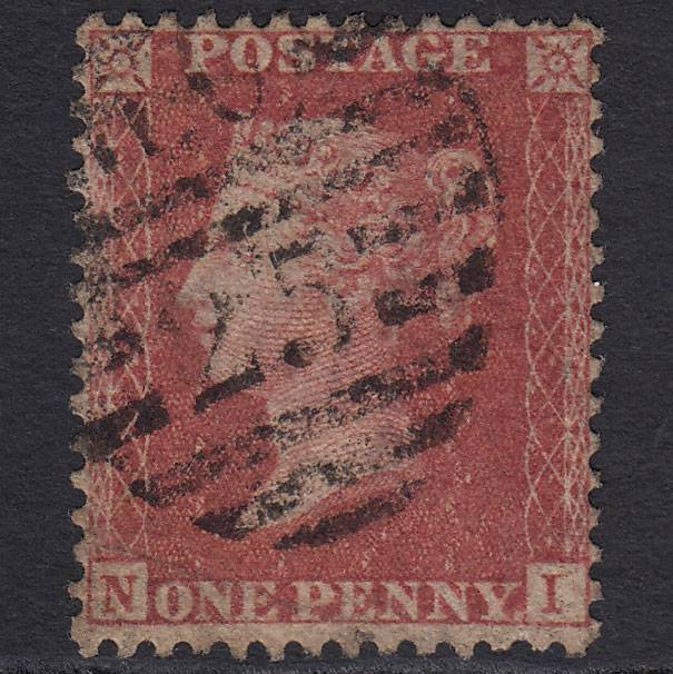 GB QV 1857 1d Rose-red (Plate 48) SG40-C10(1) NI GU London D&S WC25