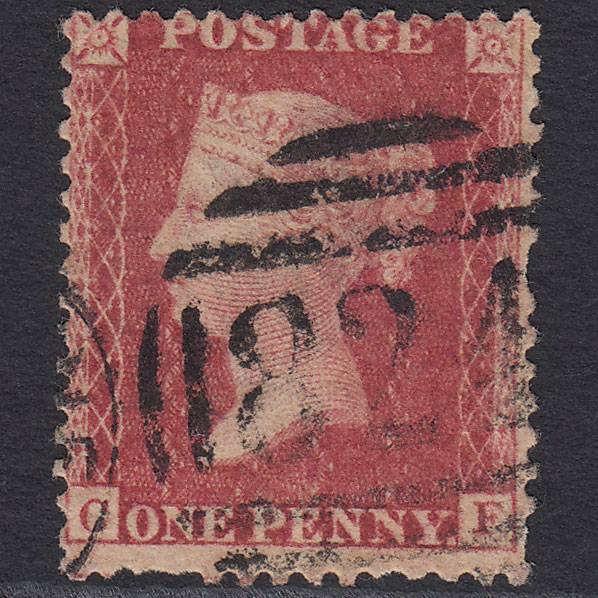 GB QV 1857 1d Rose-red (Plate 59) SG40-C10(1) CF GU Ulverstone 824