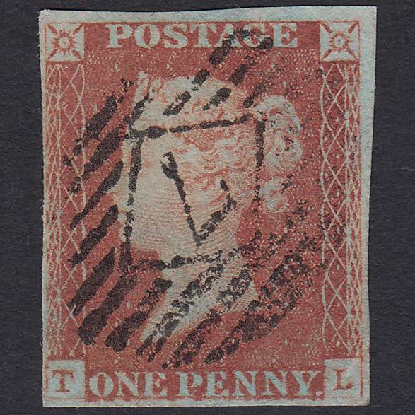 GB QV 1841 1d Pl 79 SG8-B1(1) TL GU Missing Imprimatur 4M London IS 7