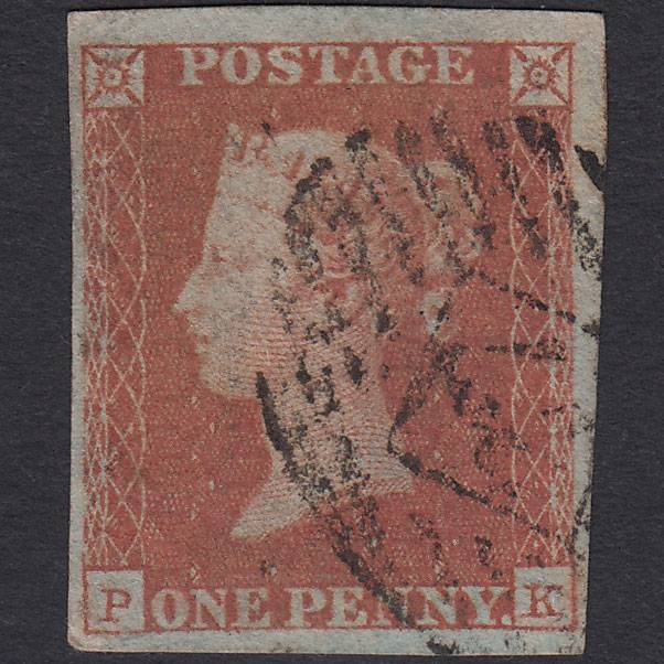 GB QV 1841 1d Red-brown (Plate 101) SG8-B1(1) PK FU 4M London IS Cancel