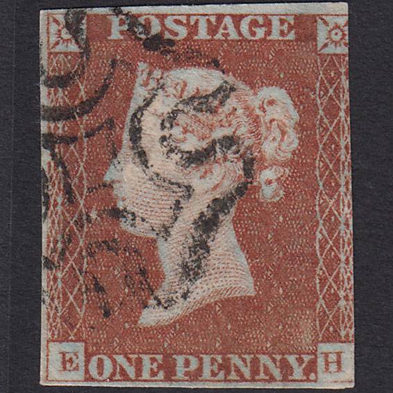 GB QV 1841 1d Red-brown Pl 35 SG8-B1(1) Superb Ivory Head EH FU 3m MX
