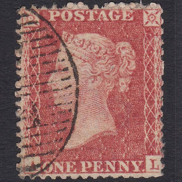GB QV 1857 1d Pl 34 SG40-C10(1) AL FU Miss Imprimatur London D&S Cancel