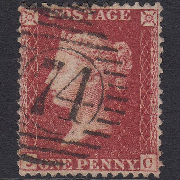 GB QV 1857 1d (Plate 43) SG41-C10(4) JC FU London D&S 74 Very Well Centred