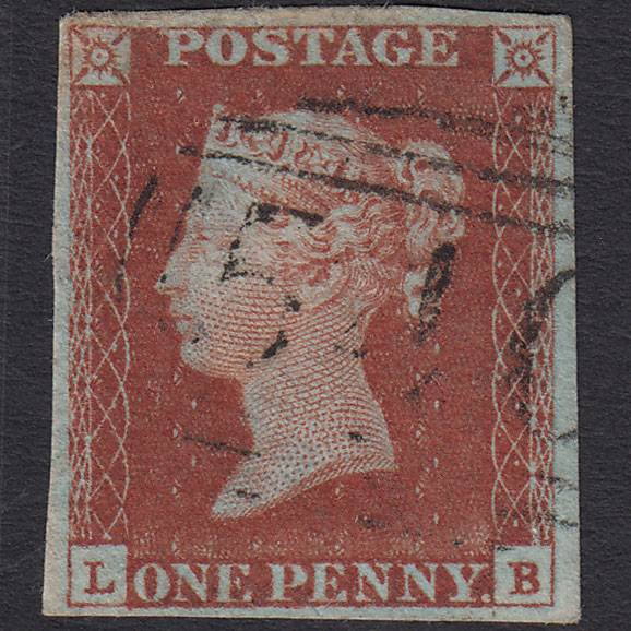 GB QV 1841 1d Red-brown (Plate 56) SG8-B1(1) LB GU 4 Margins Neath 540