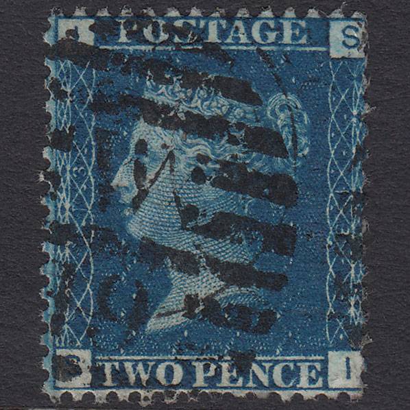 GB QV 1869 2d Blue (Plate 13) SG46-G3 SI GU London D&S W19