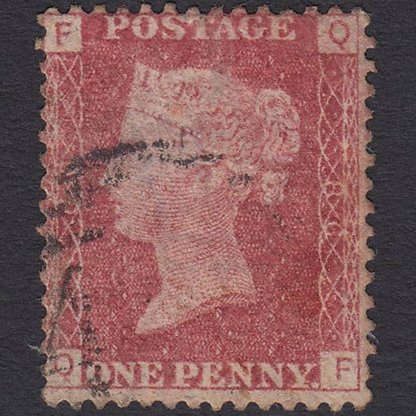 GB QV 1864 1d Lake-red (Plate 86) SG44-G1(2) QF GU Light Cancel