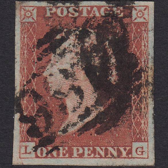 GB QV 1841 1d (Plate 77) SG8-B1(1) LG GU 4 Good Margins Liverpool 466