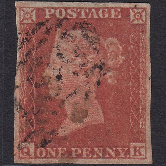 GB QV 1841 1d Red-brown (Plate 157) SG8-B2(1) QK GU 4 Margins Newport 561