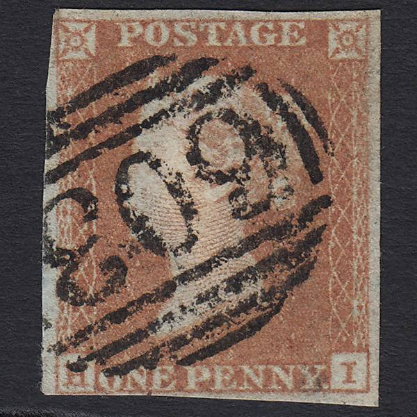GB QV 1841 1d Red-brown (Plate 123) SG8-B2(1) HI FU Oxford 603 4M Imperf