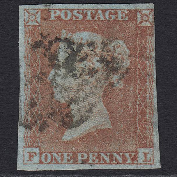 GB QV 1841 1d (Plate 168) SG9-B2(3) FL GU 4 Margins Missing Imprimatur