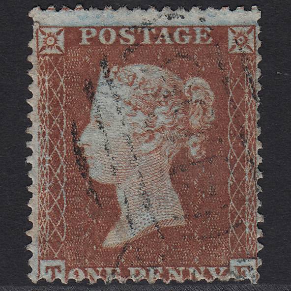 GB QV 1854 1d (Plate 169) SG17-C1(1) TF GU Liverpool 466 Spoon Missing Imprim