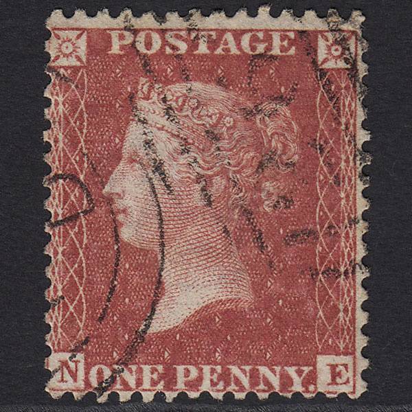 GB QV 1857 1d Rose-red (Plate 52) SG40-C10(1) NE FU