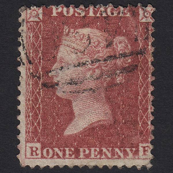 GB QV 1857 1d Rose-red (Plate 42) SG40-C10(1) RF GU Liverpool 466