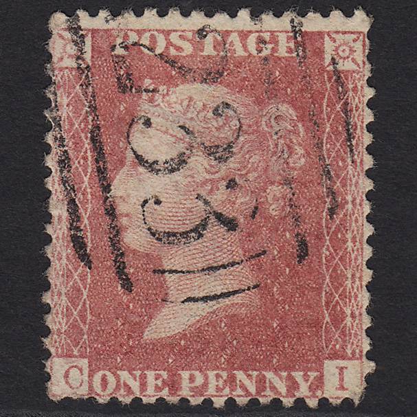 GB QV 1857 1d Rose-red (Plate 48) SG40-C10(1) CI GU Darlington 233
