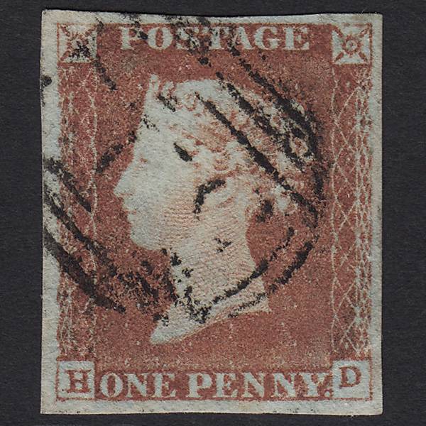 GB QV 1841 1d Red-brown (Plate 69) SG8-B1(1) HD GU 4M Imperf