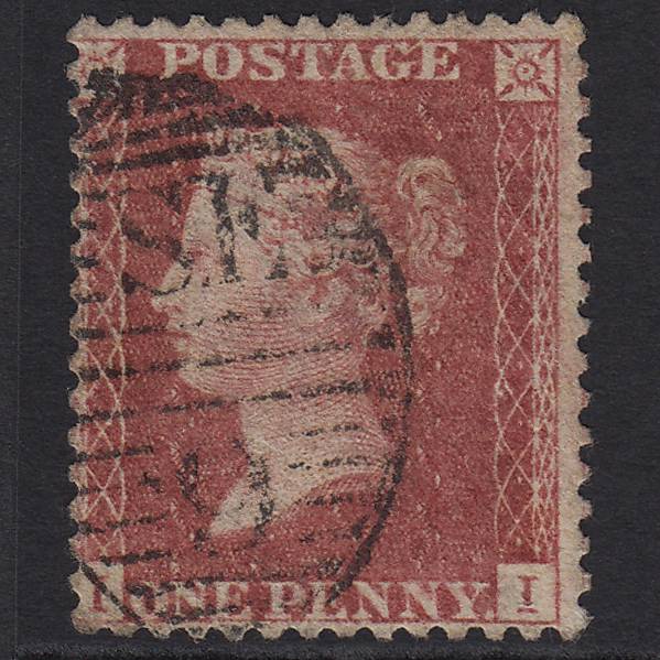 GB QV 1857 1d Rose-red SG40-C10(1) II GU Miss Imprimatur London D&S SE9
