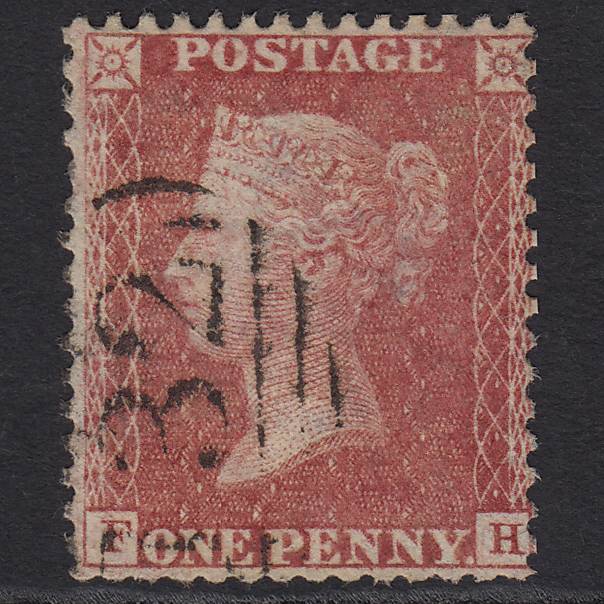 GB QV 1857 1d Rose-red (Plate 59) SG40-C10(1) FH GU Brighton 132