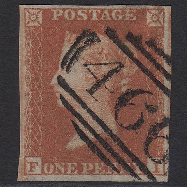 GB QV 1841 1d (Plate 132) SG8-B2(1) FI FU 4M Imperf Liverpool 466