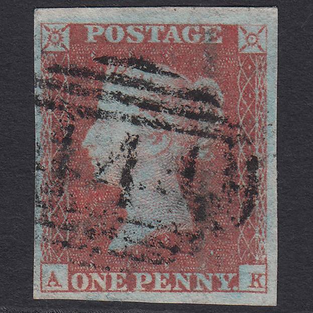 GB QV 1841 1d Pl 89 SG8-B1(1) AK GU Missing Imprimatur 4M Leamington 444