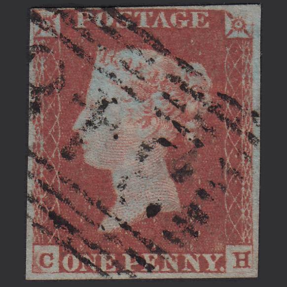 GB QV 1841 1d Red-brown Pl 84 SG8-B1(1) CH FU 4M Imperf Portobello 348
