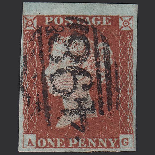 GB QV 1841 1d Pl 66 SG8-B1(1) AG FU Missing Imprimatur 4M Manchester 498