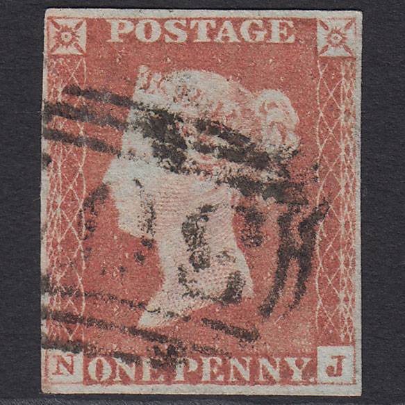 GB QV 1841 1d (Plate 71) SG8-B1(1) NJ FU 4 Margins Gainsborough 307