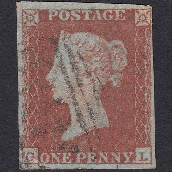 GB QV 1841 1d Red-brown (Plate 106) SG8-B1(1) GL GU 4M Tewkesbury 788
