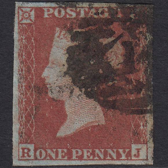 GB QV 1841 1d Red-brown (Plate 167) SG8-B2(1) RJ FU 4M London IS Cancel