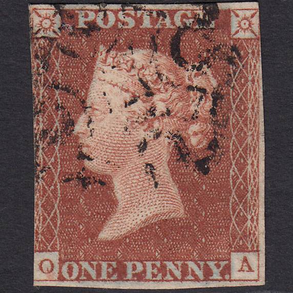 GB QV 1841 1d Red-brown Pl 31 SG8-B1(1) Very Fine Ivory Head OA GU MX