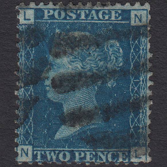 GB QV 1869 2d Blue (Plate 14) SG46-G3 NL FU Dumb Cancel