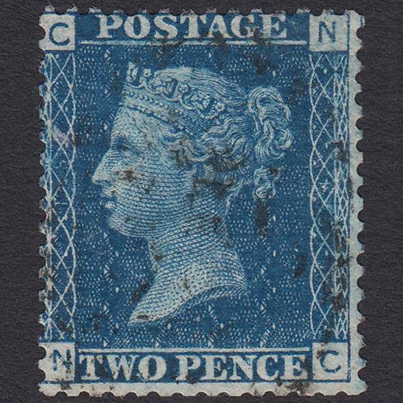 GB QV 1869 2d Blue (Plate 15) SG46-G3 NC GU Light Cancel