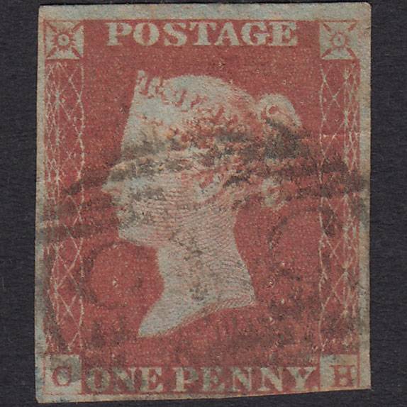 GB QV 1841 1d Red-brown (Plate 85) SG8-B1(1) CH GU Newcastle 545