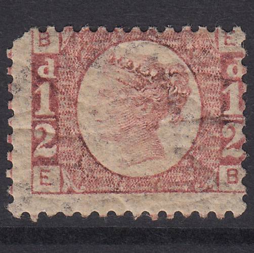 GB QV 1870 1/2d Rose-Red Plate 14 SG48-G4 EB GOOD M MINT