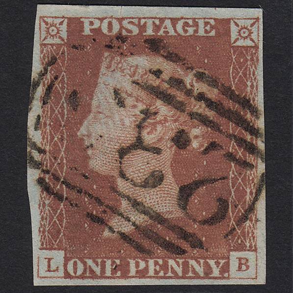 GB QV 1841 1d Red-brown (Plate 68) SG8-B1(1) LB GU 4M Imperf
