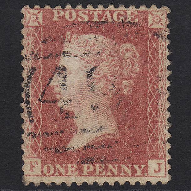 GB QV 1857 1d Rose-red (Plate 60) SG40-C10(1) FJ GU Light Cancel