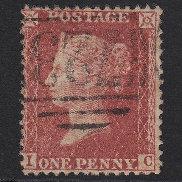 GB QV 1857 1d Rose-red (Plate 60) SG40-C10(1) IC FU Southampton 723