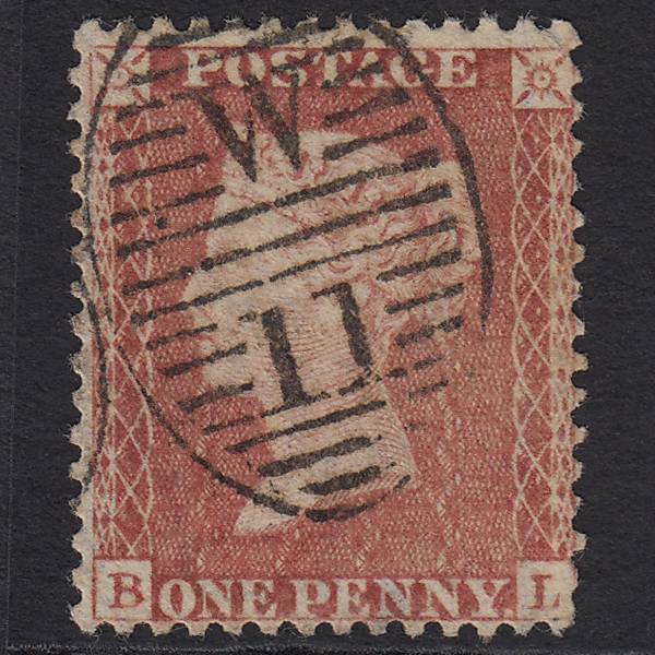 GB QV 1857 1d Rose-red (Plate 34) SG40-C10(1) BL GU London D&S W11
