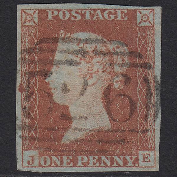 GB QV 1841 1d Red-brown (Plate 76) SG8-B1(1) JE FU Winsford 526