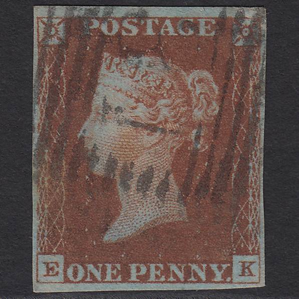 GB QV 1841 1d Red-brown Pl 51 SG8-B1(1) EK GU 4 Margins Edinburgh 131