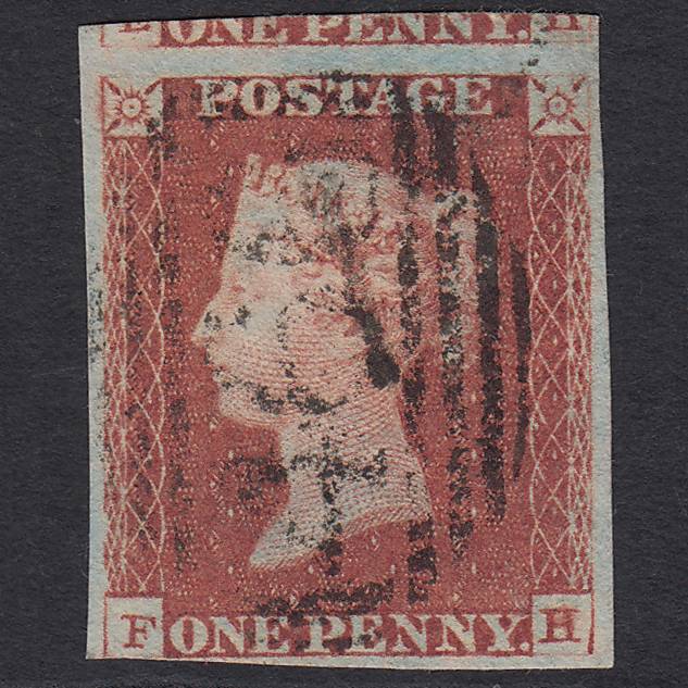 GB QV 1841 1d Red-brown (Plate 78) SG8-B1(1) FH FU nr 4M Liverpool 466