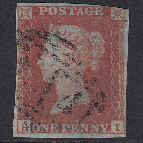 GB QV 1841 1d Red-brown (Plate 104) SG8-B1(1) SI GU