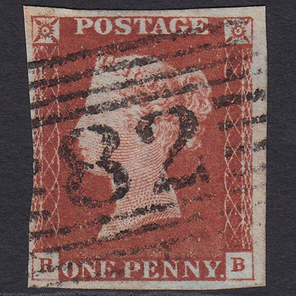 GB QV 1841 1d Red-brown (Plate 68) SG8-B1(1) RB FU nr 4M Craigellachie 82